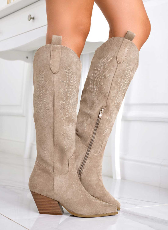 ELEVEN - Bottines texanes de camping en boue avec talon confortable