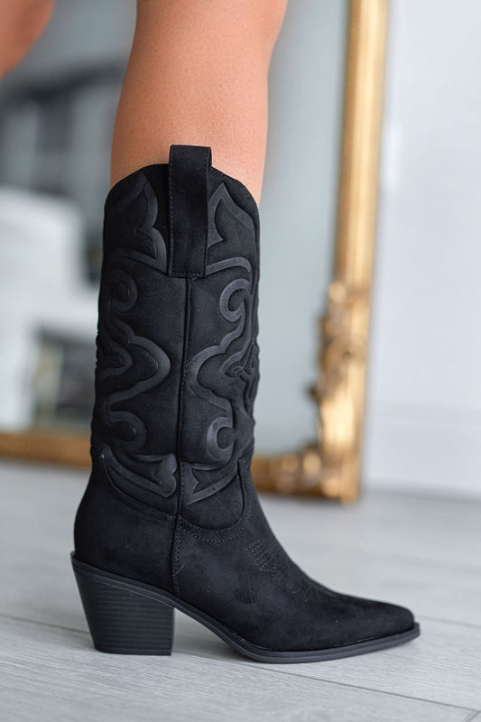 GABRIELLA - Bottines Camperos noires à talon confortable