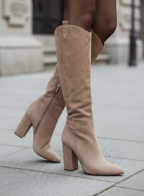 CASSIA - Bottes camperos couleur boue