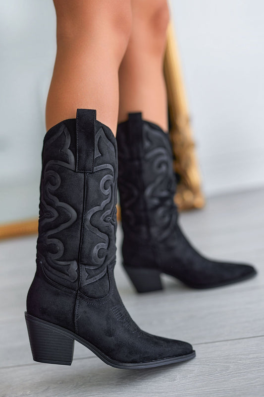 GABRIELLA - Bottines Camperos noires à talon confortable