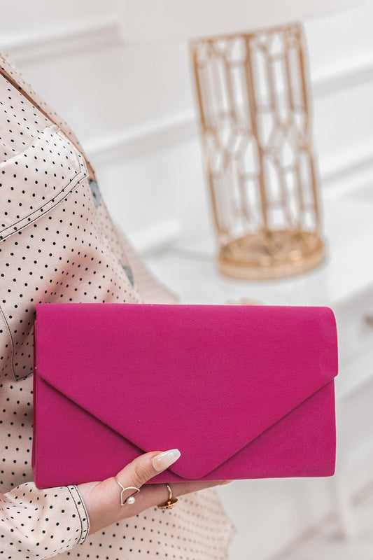 Pochette B205 daim fuchsia