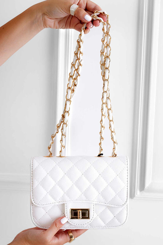 Sac B224 blanc matelassé