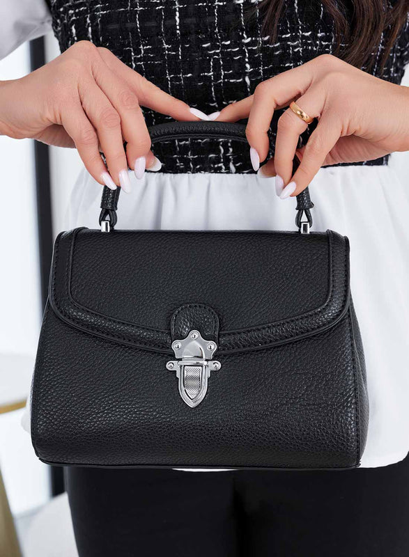 Sac noir avec bandoulière B232