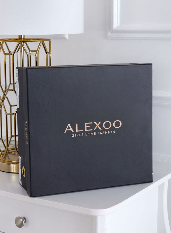 MIAA - Bottines Alexoo Compensées en daim noir