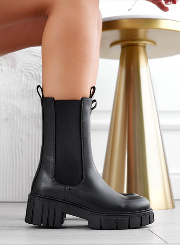 CYBILLE - Bottines noires Alexoo avec élastique