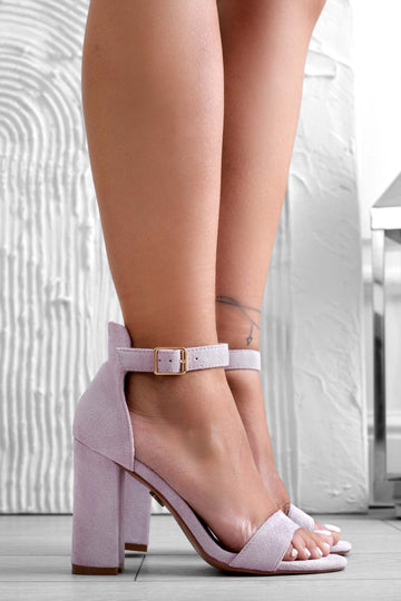 TABITHA - Sandales lilas Alexoo avec lanière et talon confortable