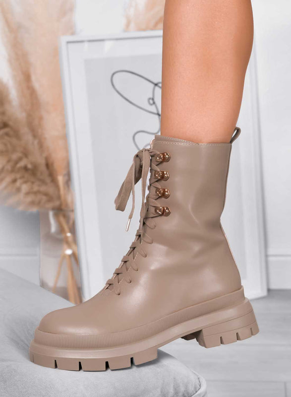 Stivaletti anfibi fango Alexoo con lacci