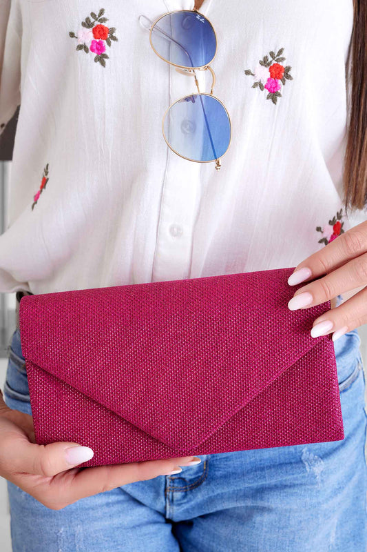 Pochette B221 paillettes fuchsia