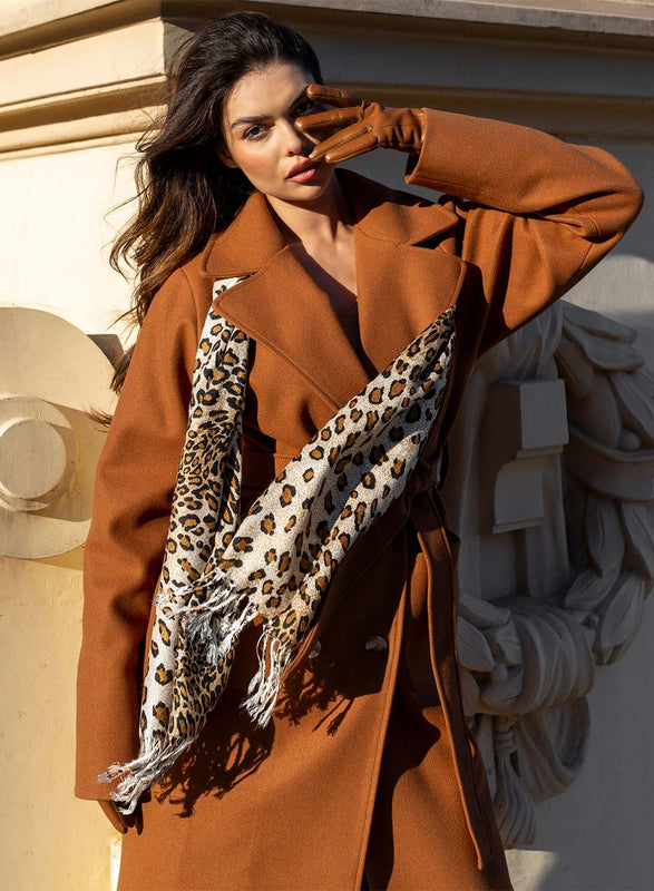 Foulard à motif léopard