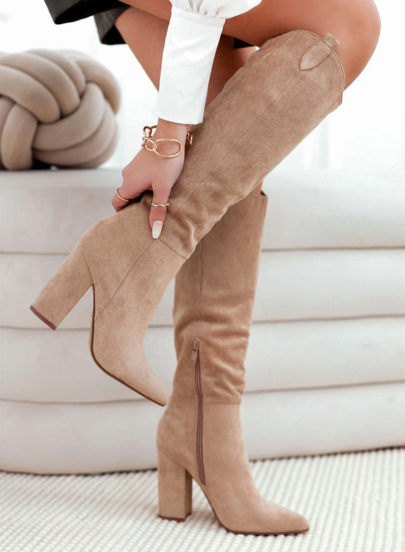 CASSIA - Bottes camperos couleur boue