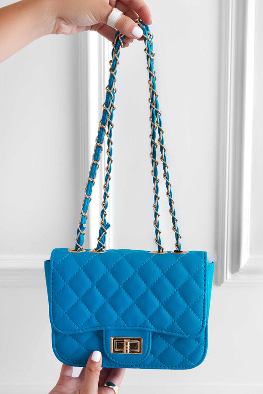 Sac B224 matelassé bleu