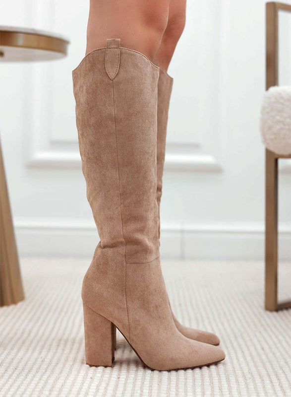 CASSIA - Bottes camperos couleur boue