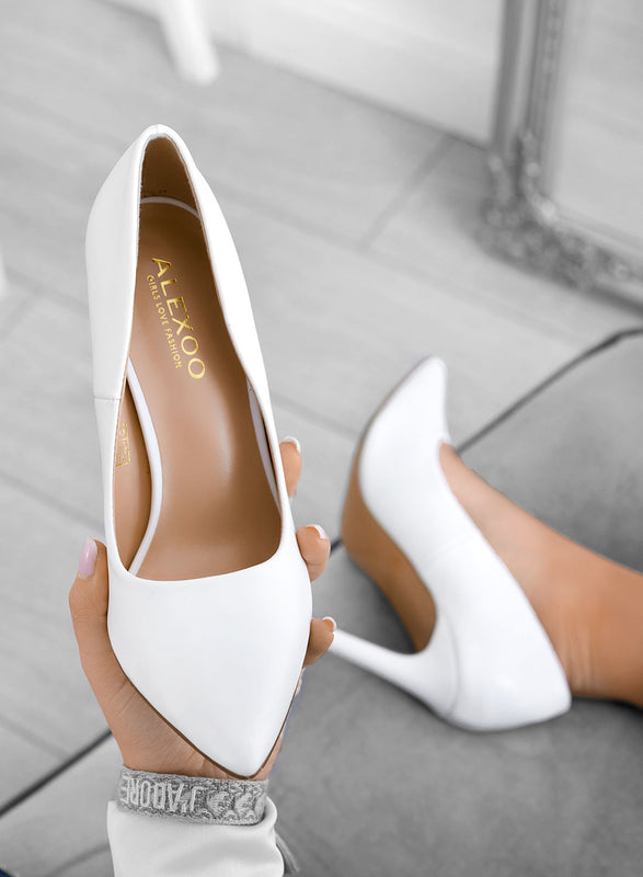 BERTA - Decolletè Alexoo bianche in finta pelle con tacco alto