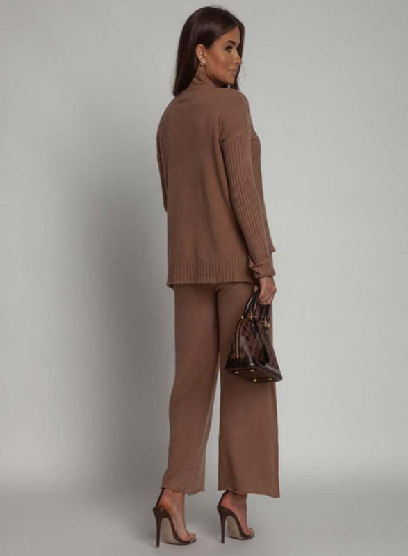 Ensemble marron en tricot