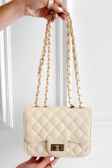 Sac B224 beige matelassé