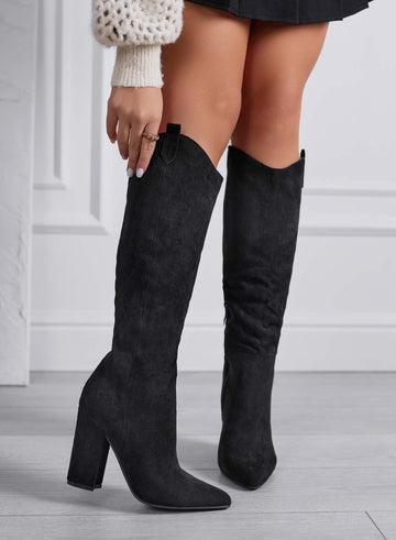 CASSIA - Black camperos boots