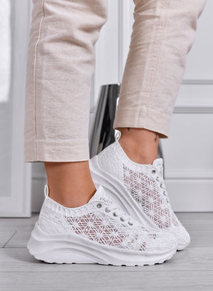 ESRA - Sneakers bianche Traforate con Suola Comfort Leggera