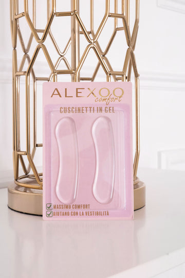 Coussinets en gel transparents pour l’arrière du talon à rayures avec adhésif