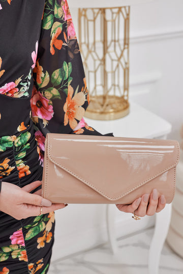 B206 nude clutch bag