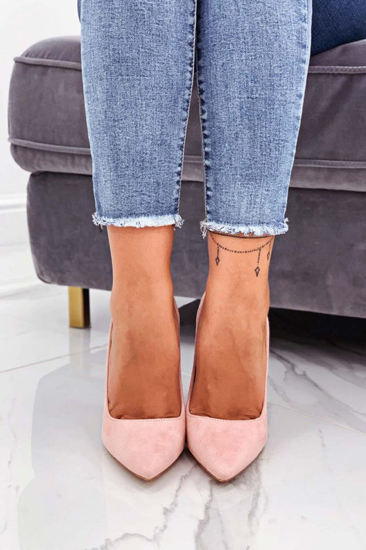 LEXIE - Decolletè rosa scamosciate con tacco alto