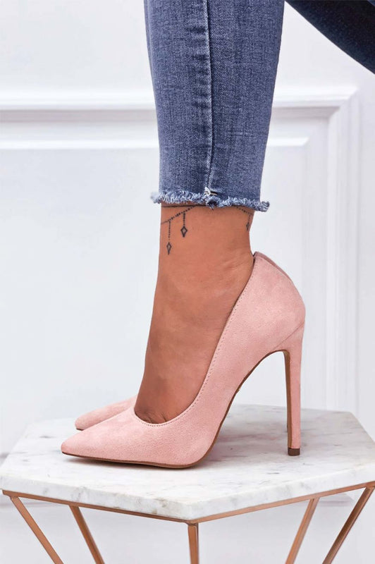 LEXIE - Decolletè rosa scamosciate con tacco alto