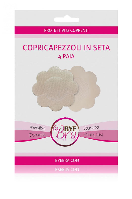 Cache-tétons en soie - Nude