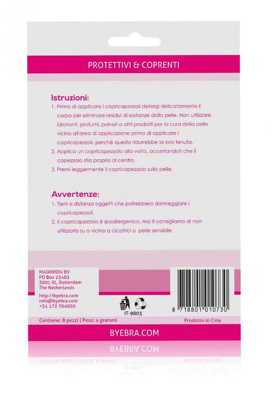 Cache-tétons en soie - Nude