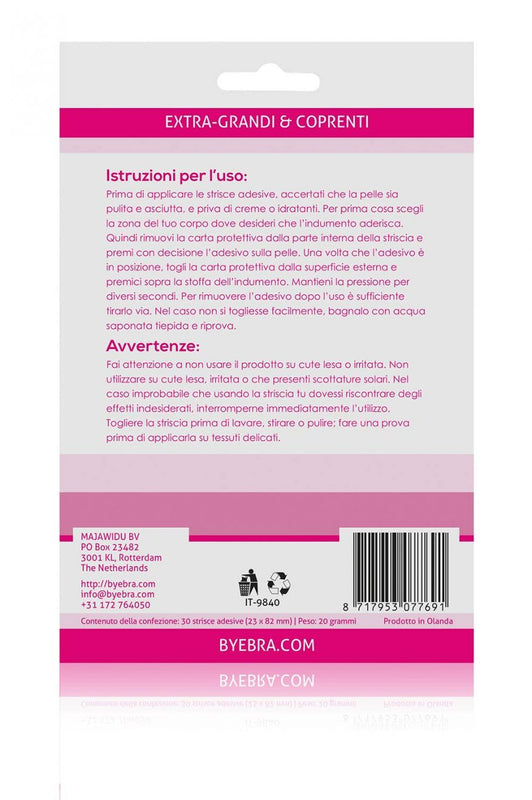 Strisce adesive per abiti scollati